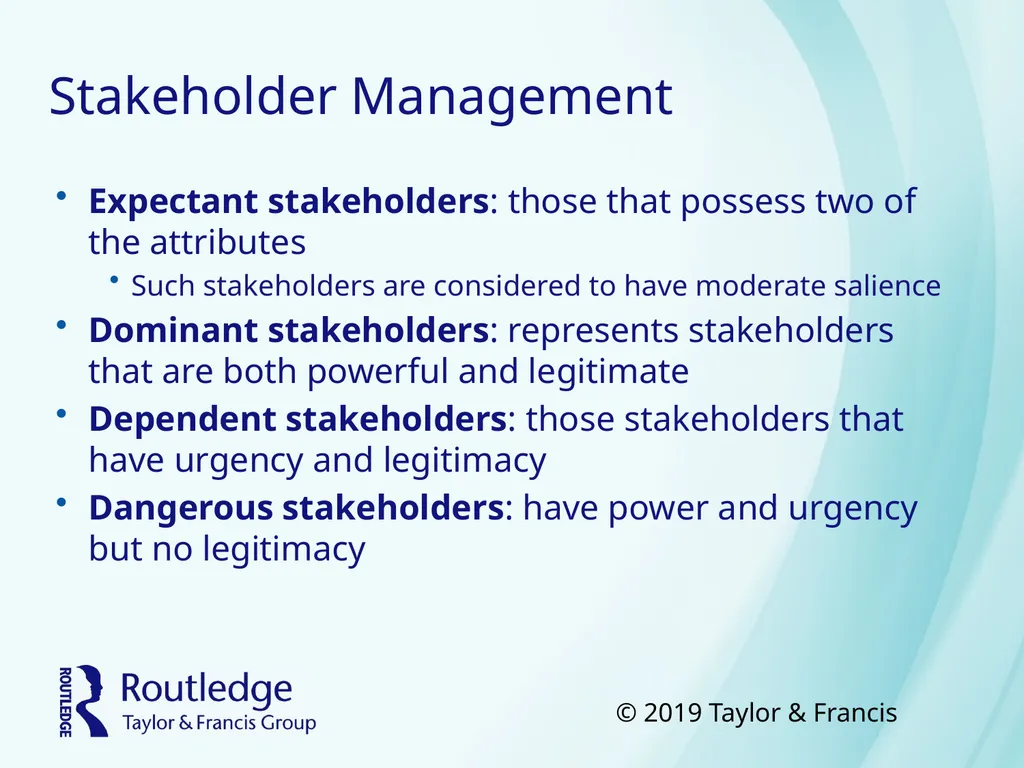 Business Ethics Copyright©2018 Taylor & Francis - slide 20 of 26