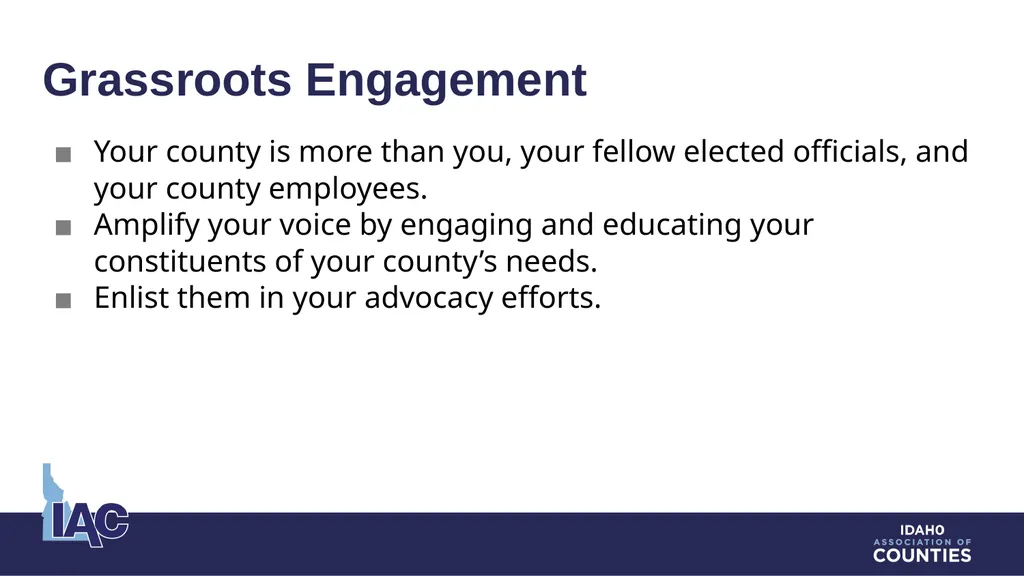 Intergovernmental and External Relations Counties - slide 9 of 13
