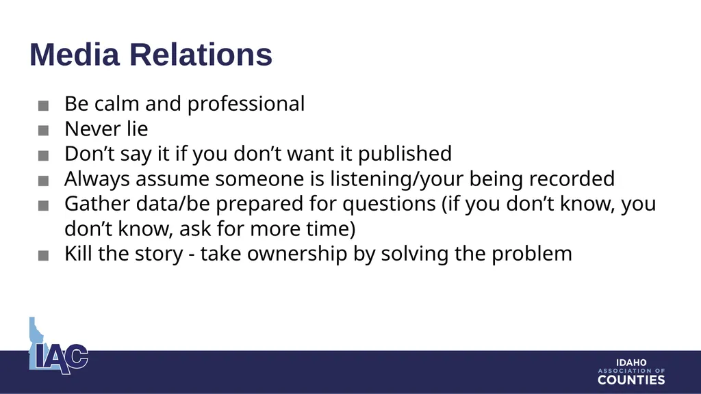 Intergovernmental and External Relations Counties - slide 11 of 13