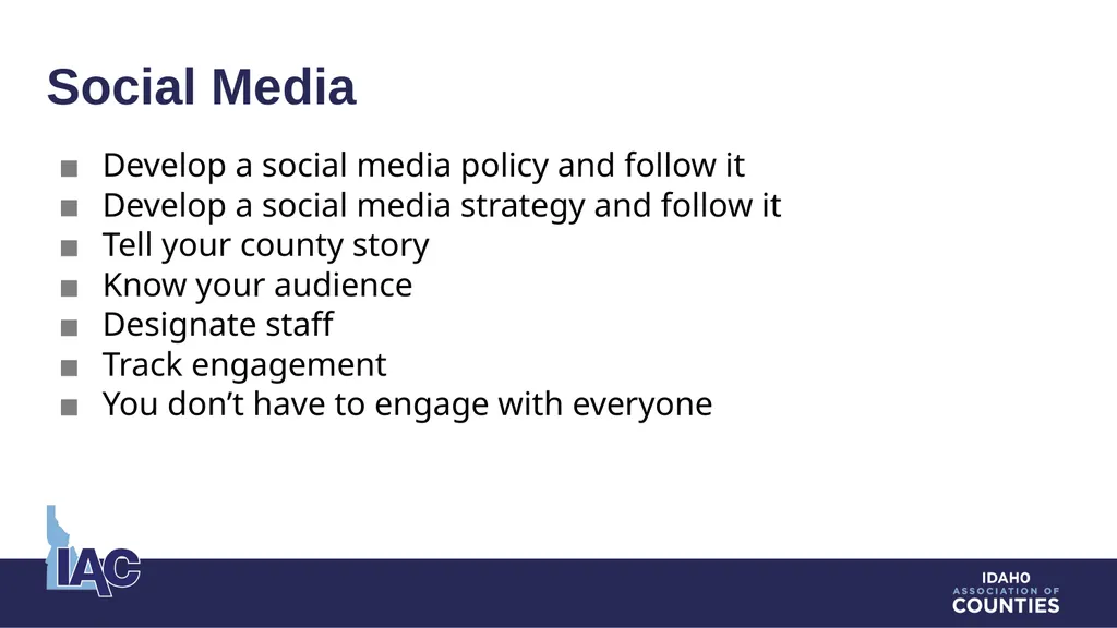 Intergovernmental and External Relations Counties - slide 10 of 13