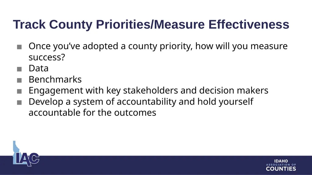 Intergovernmental and External Relations Counties - slide 8 of 13