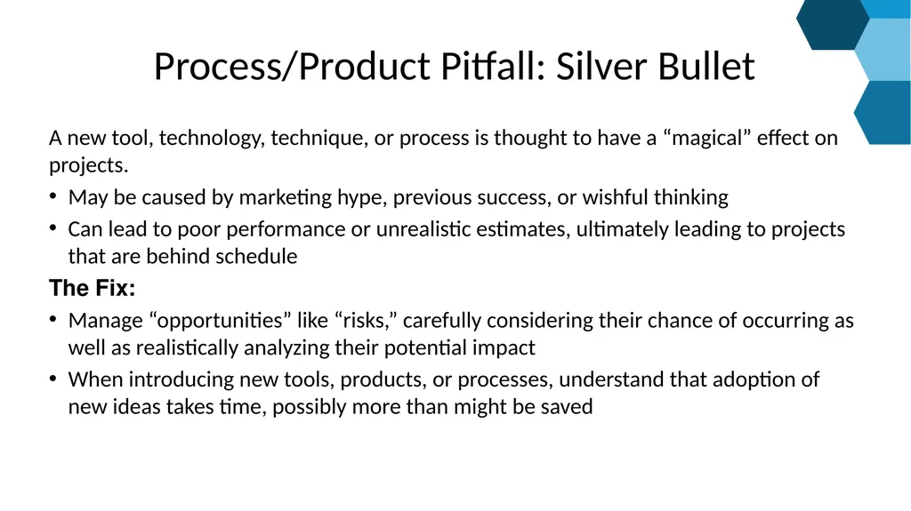Avoid making the same mistakes over and over - slide 17 of 20