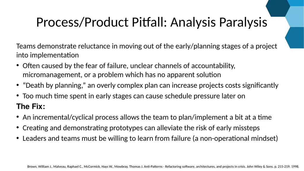 Avoid making the same mistakes over and over - slide 11 of 20