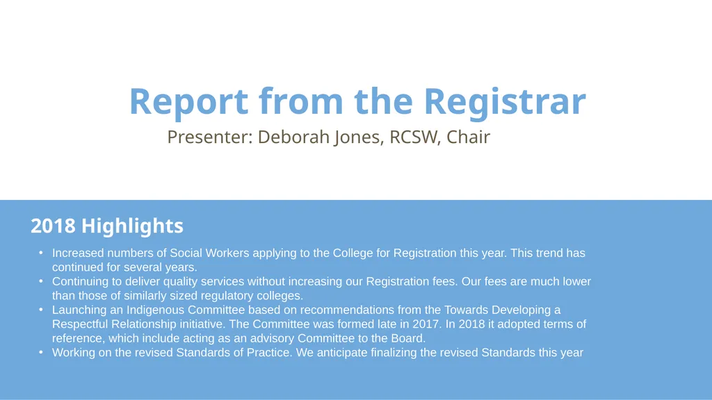 Annual General Meeting Meeting Agenda Welcome and - slide 6 of 18