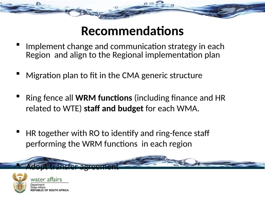 PROGRESS ON THE HUMAN RESOURCES TASK TEAM DATE: 03 - slide 10 of 11