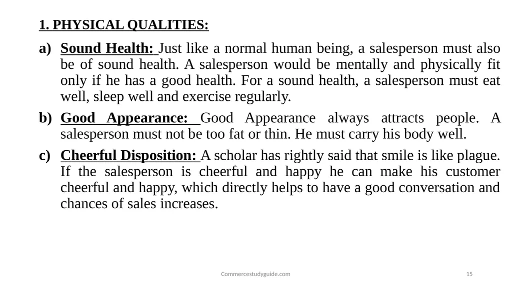 INTRODUCTION TO PERSONAL SELLING - slide 15 of 51