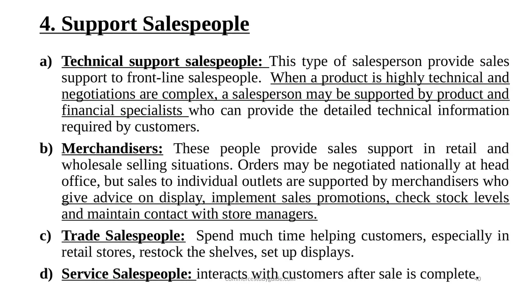 INTRODUCTION TO PERSONAL SELLING - slide 40 of 51