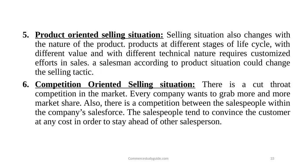 INTRODUCTION TO PERSONAL SELLING - slide 33 of 51