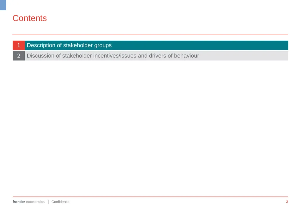 FUTURE REGULATION OF THE UK GAS GRID Annex 1: - slide 3 of 13