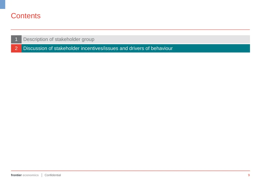 FUTURE REGULATION OF THE UK GAS GRID Annex 1: - slide 9 of 13