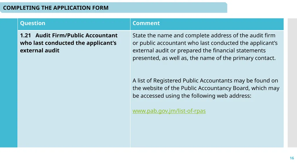 1 Microcredit Licensing: - Application and - slide 16 of 41
