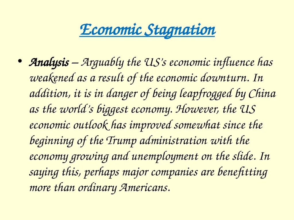 The International influence of the USA What will I - slide 18 of 69