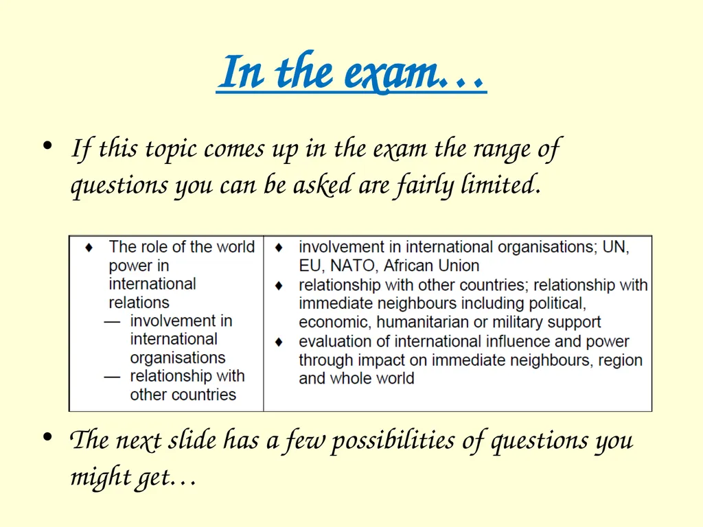 The International influence of the USA What will I - slide 5 of 69