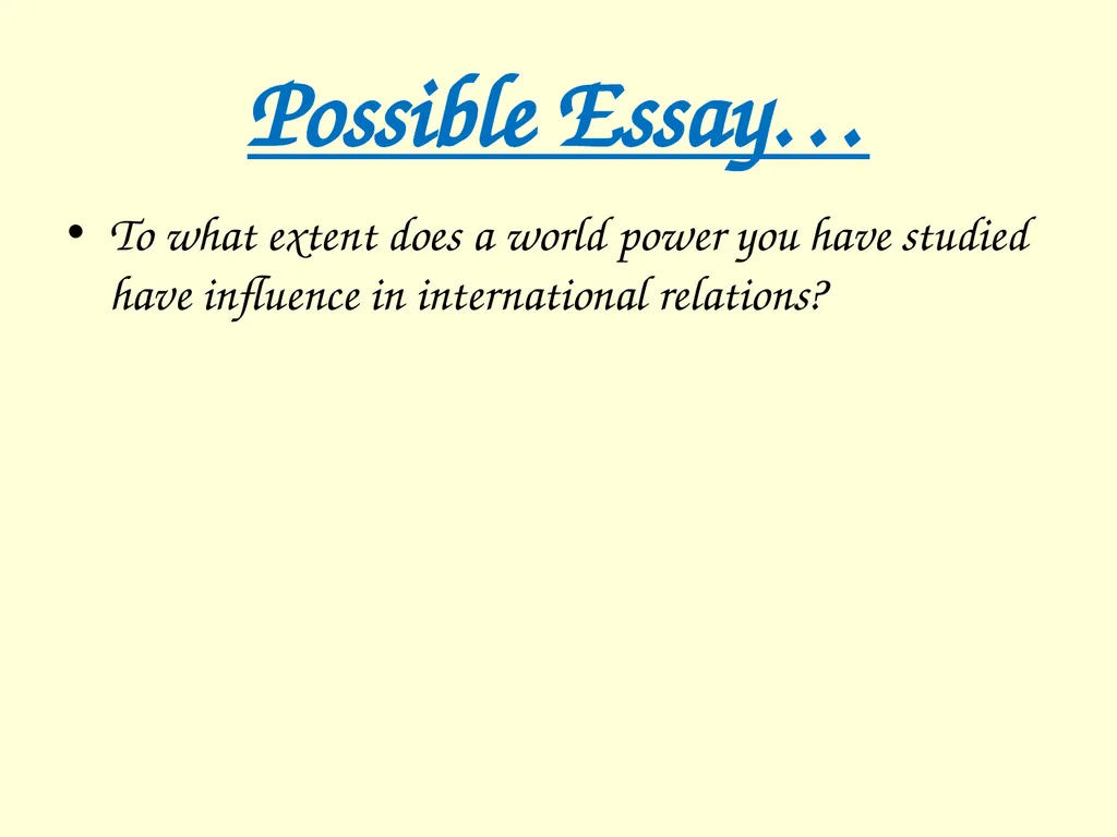 The International influence of the USA What will I - slide 65 of 69