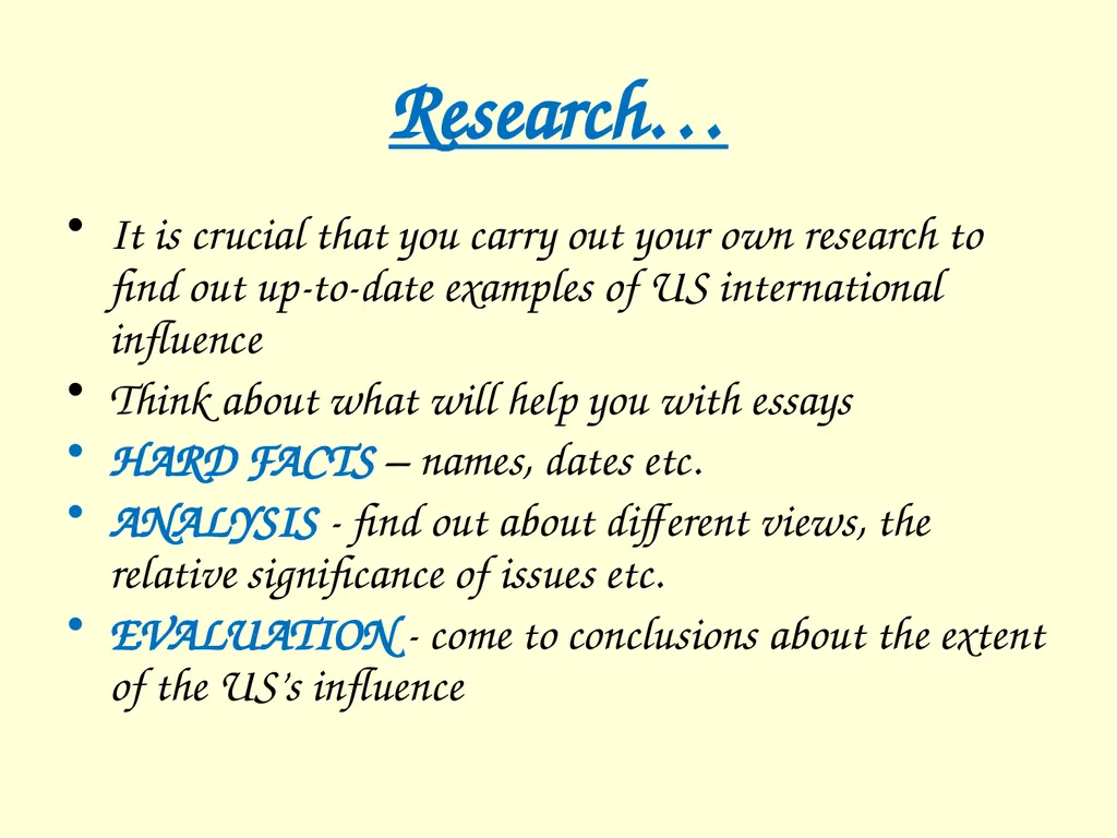 The International influence of the USA What will I - slide 8 of 69