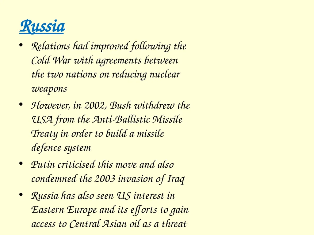 The International influence of the USA What will I - slide 57 of 69