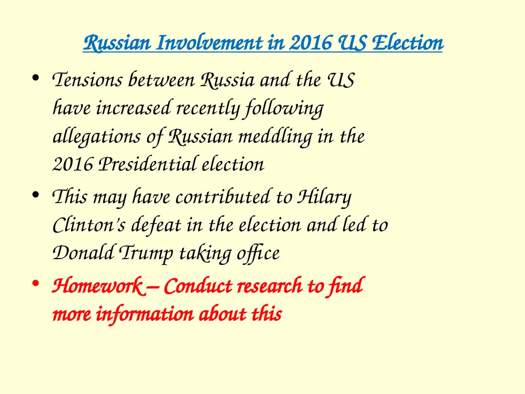 The International influence of the USA What will I - slide 61 of 69