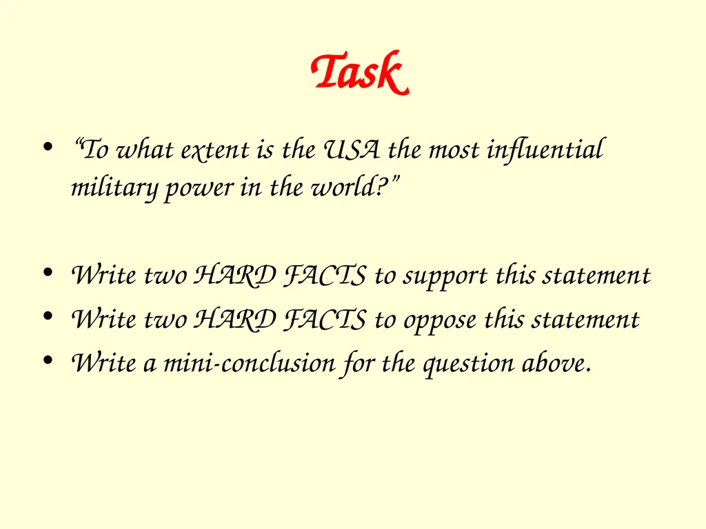 The International influence of the USA What will I - slide 27 of 69