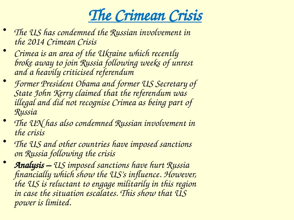 The International influence of the USA What will I - slide 41 of 69