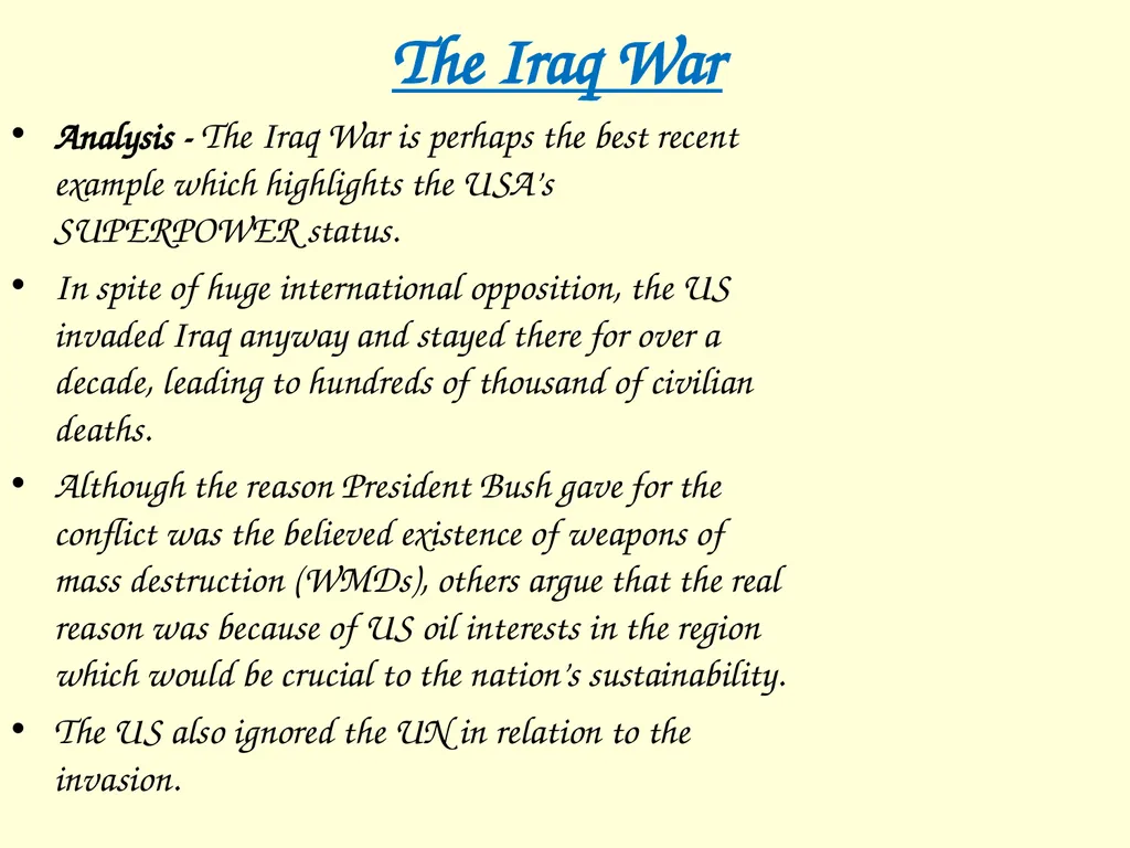 The International influence of the USA What will I - slide 40 of 69