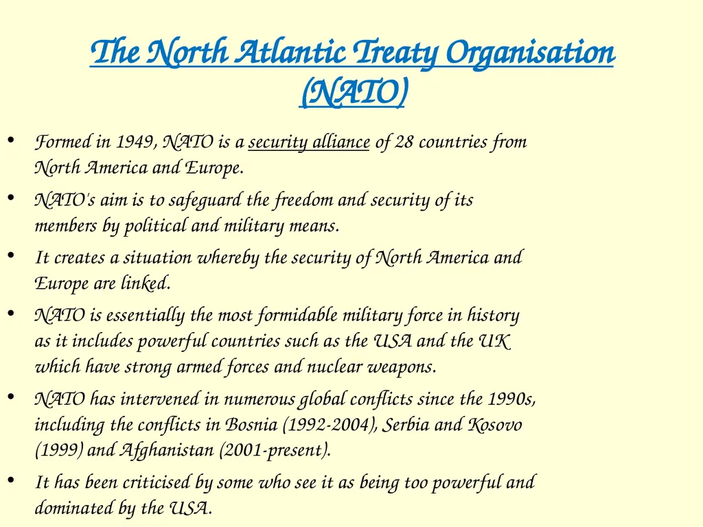 The International influence of the USA What will I - slide 32 of 69