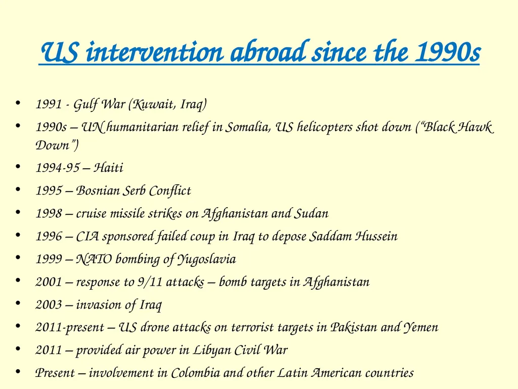 The International influence of the USA What will I - slide 23 of 69