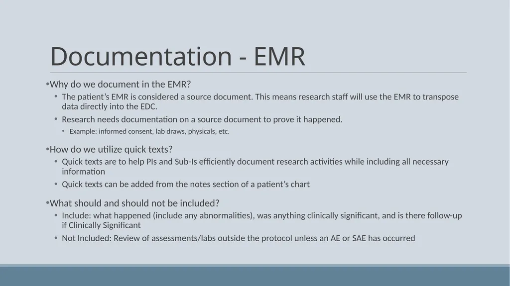 Investigator Training Clinical trials at Avera - slide 8 of 24