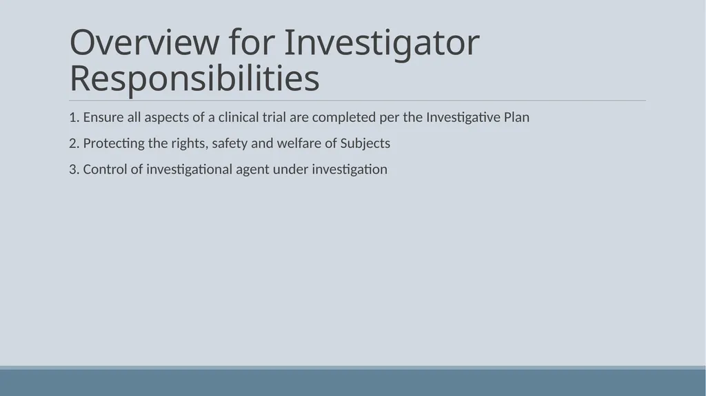 Investigator Training Clinical trials at Avera - slide 2 of 24