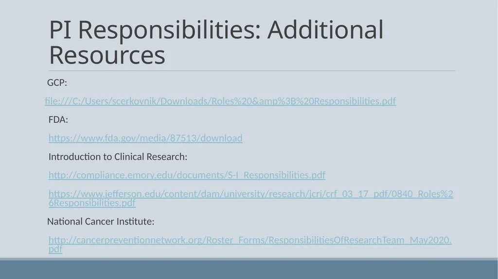 Investigator Training Clinical trials at Avera - slide 6 of 24