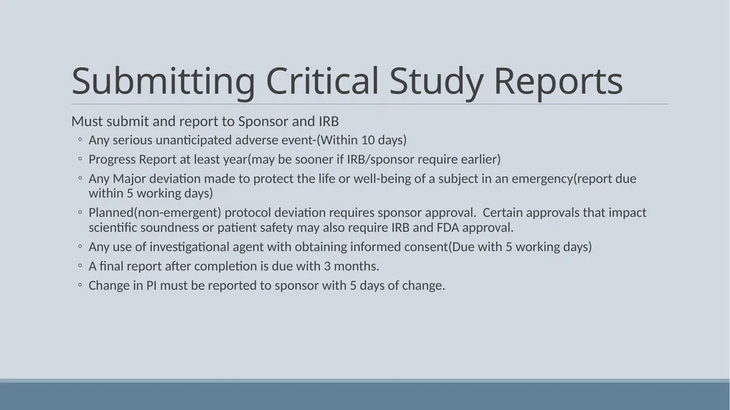Investigator Training Clinical trials at Avera - slide 21 of 24