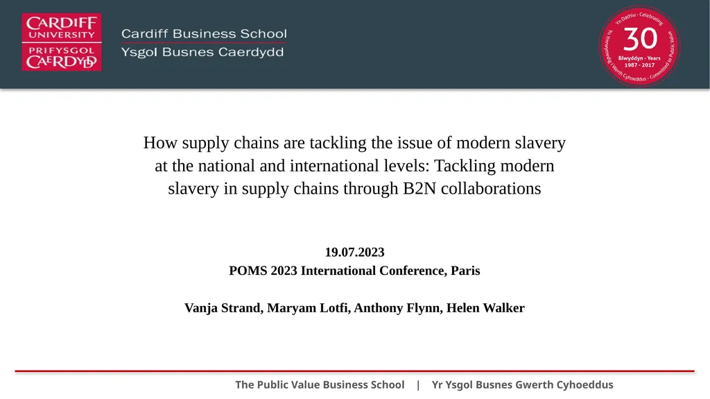 19.07.2023 POMS 2023 International Conference, - slide 1 of 17