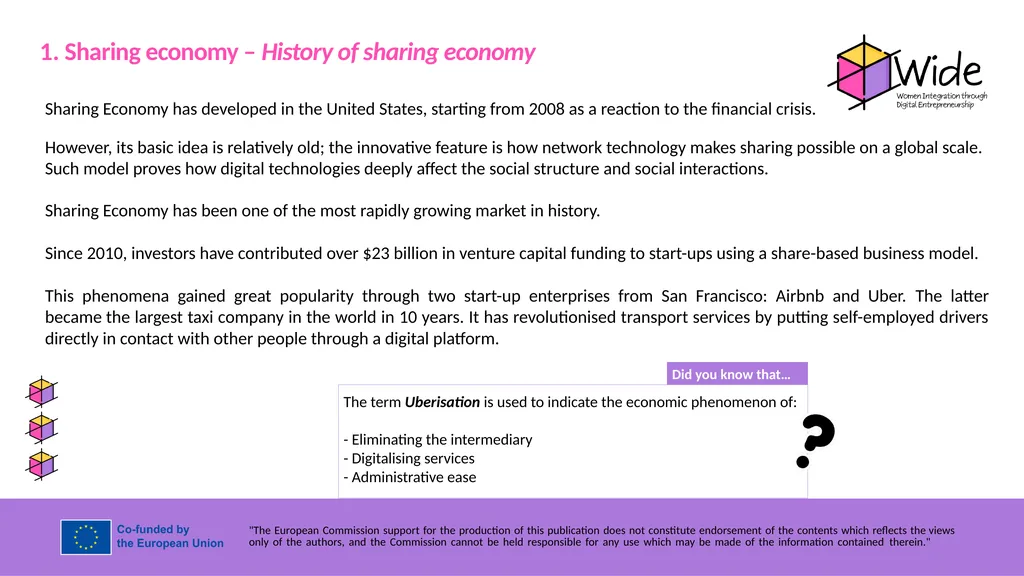SHARING ECONOMY Partner: IDP Objectives & Goals At - slide 6 of 17