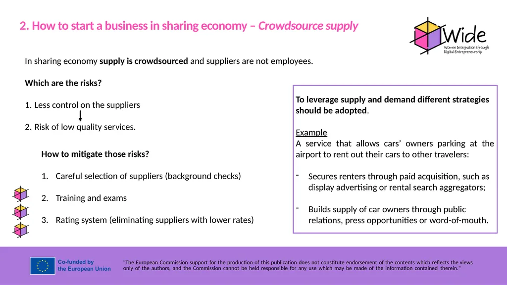 SHARING ECONOMY Partner: IDP Objectives & Goals At - slide 13 of 17