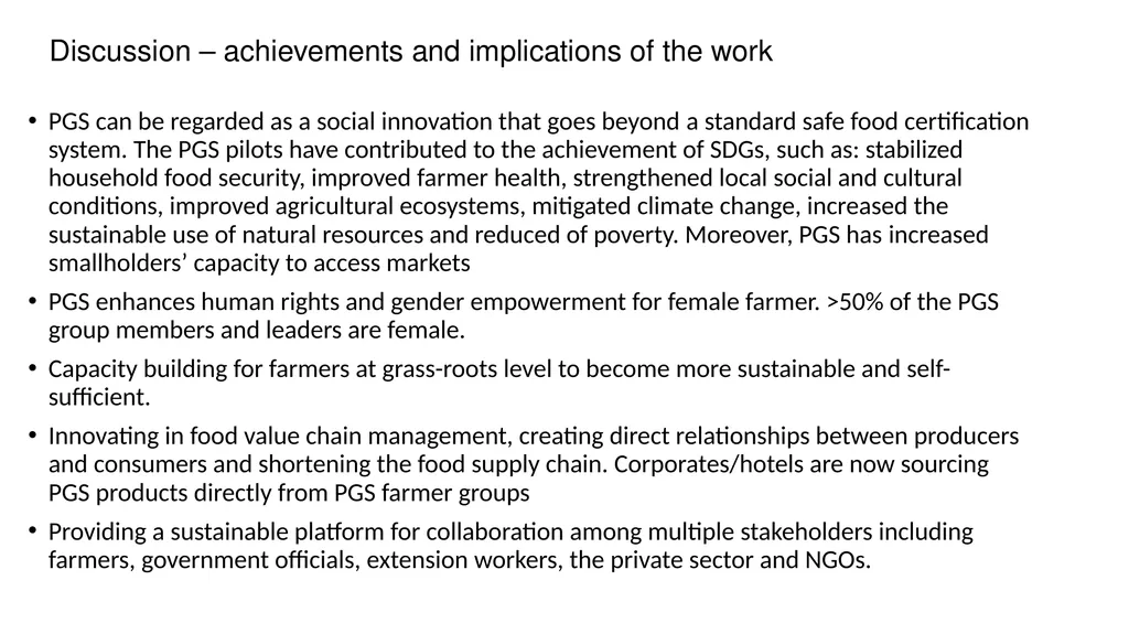 LOA project implementation PGS project Thailand - slide 10 of 13