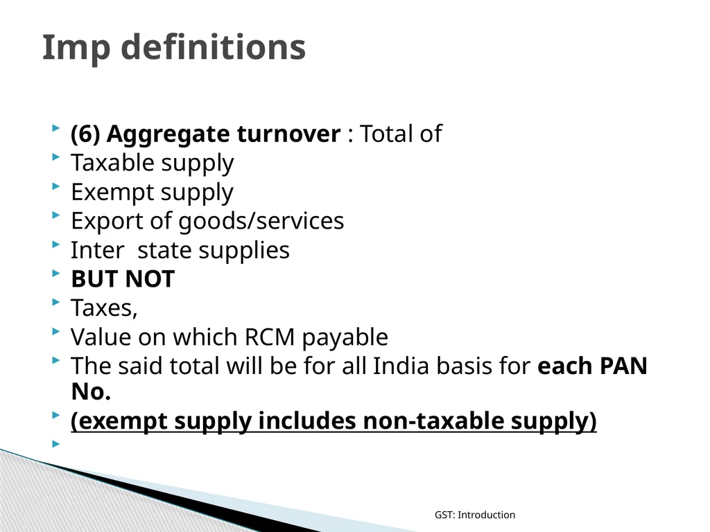 GOODS & SERVICES TAX (GST) IN INDIA GST: - slide 27 of 64