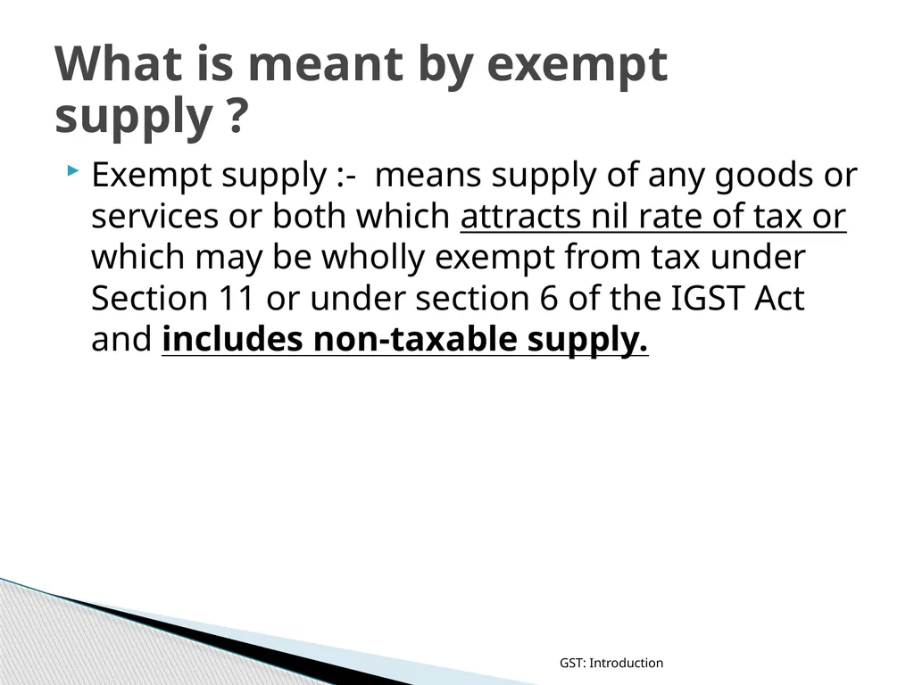 GOODS & SERVICES TAX (GST) IN INDIA GST: - slide 29 of 64