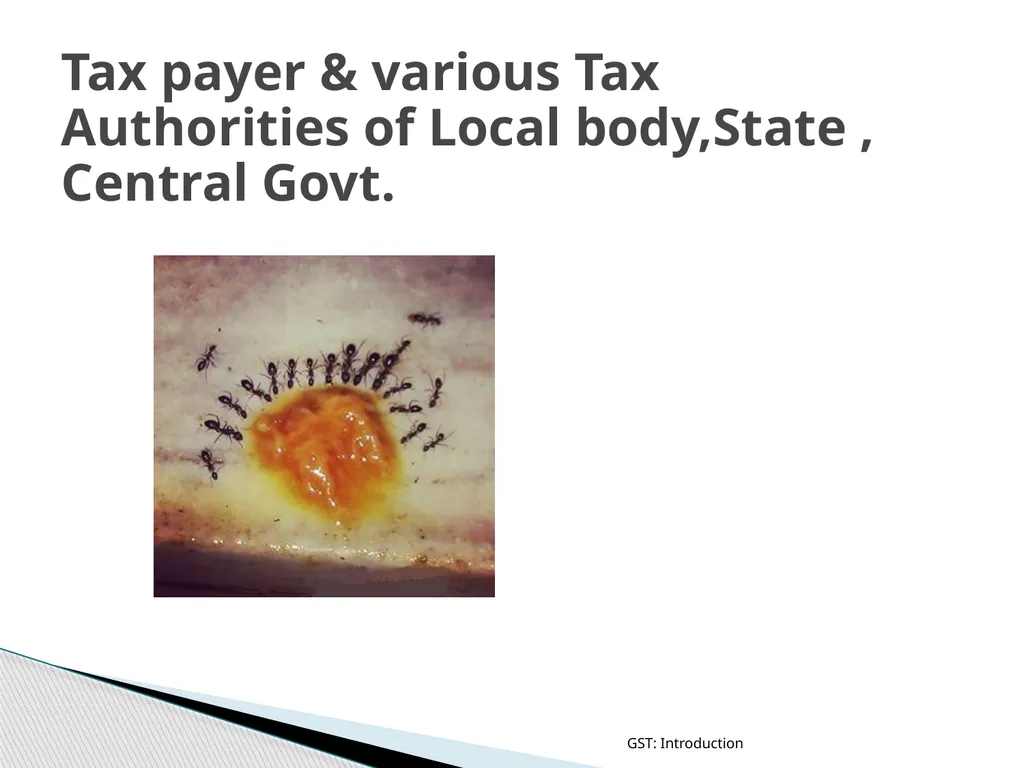 GOODS & SERVICES TAX (GST) IN INDIA GST: - slide 2 of 64