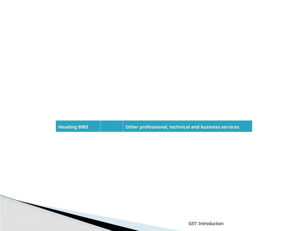 GOODS & SERVICES TAX (GST) IN INDIA GST: - slide 62 of 64