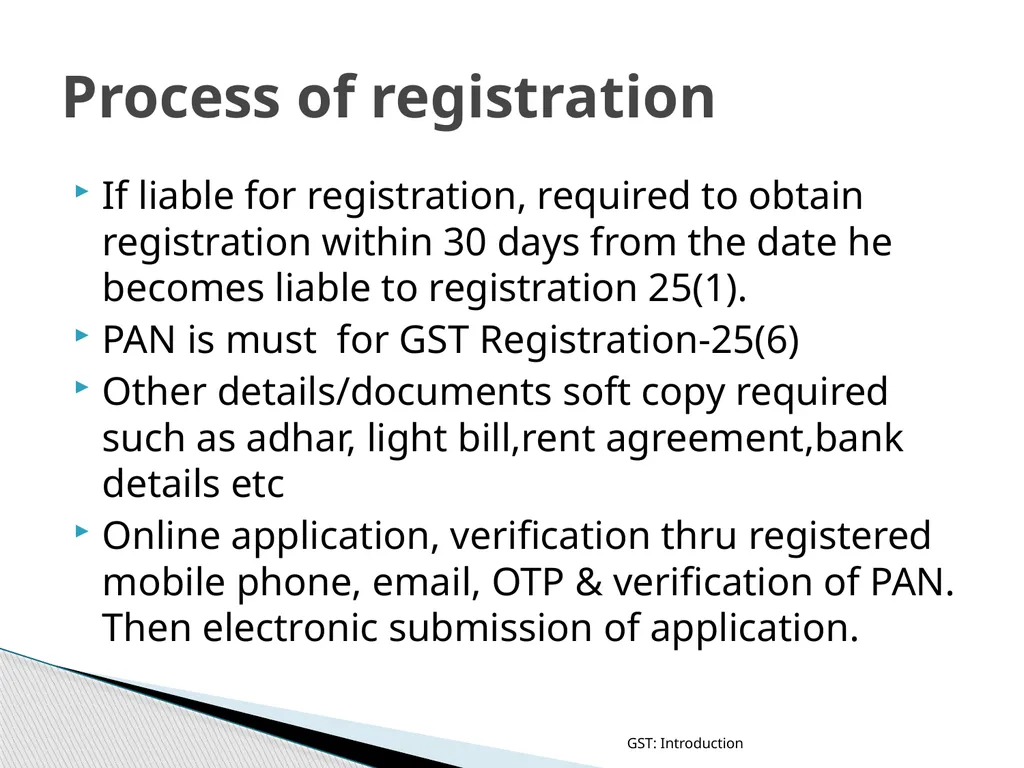 GOODS & SERVICES TAX (GST) IN INDIA GST: - slide 38 of 64