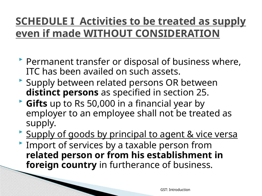 GOODS & SERVICES TAX (GST) IN INDIA GST: - slide 23 of 64
