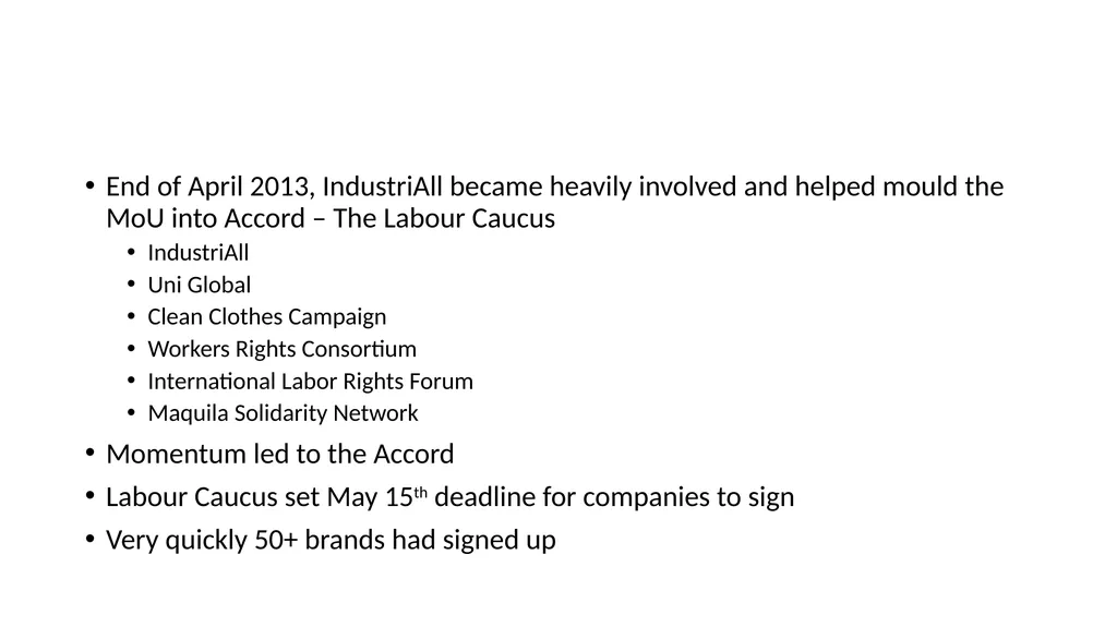 Global labour governance: an idea whose time has - slide 10 of 17