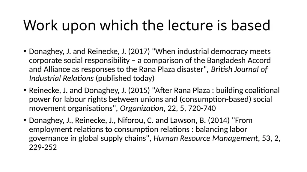 Global labour governance: an idea whose time has - slide 17 of 17