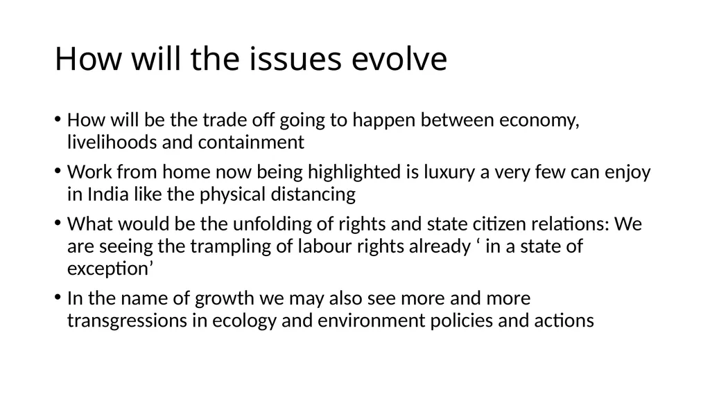 Thinking through Covid (19) response Possible - slide 11 of 12