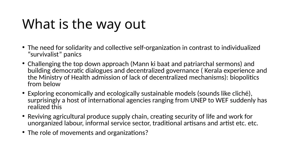 Thinking through Covid (19) response Possible - slide 12 of 12