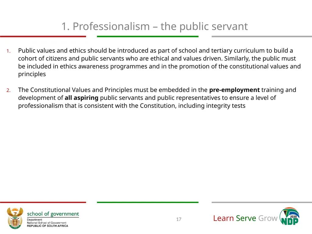 A National Implementation Framework towards the - slide 17 of 35