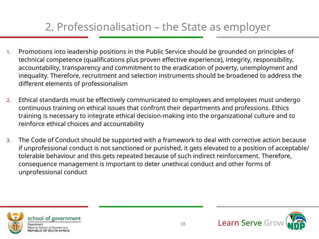 A National Implementation Framework towards the - slide 18 of 35