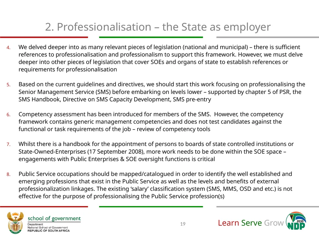 A National Implementation Framework towards the - slide 19 of 35