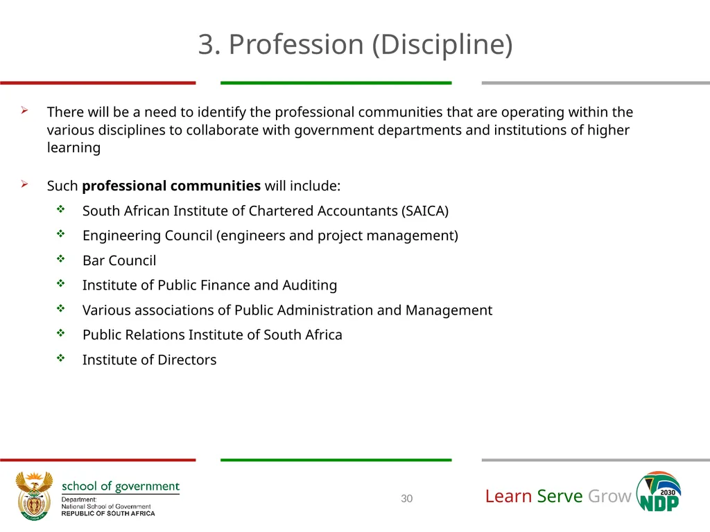 A National Implementation Framework towards the - slide 30 of 35
