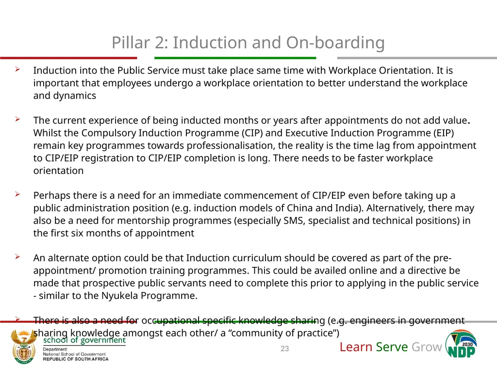 A National Implementation Framework towards the - slide 23 of 35