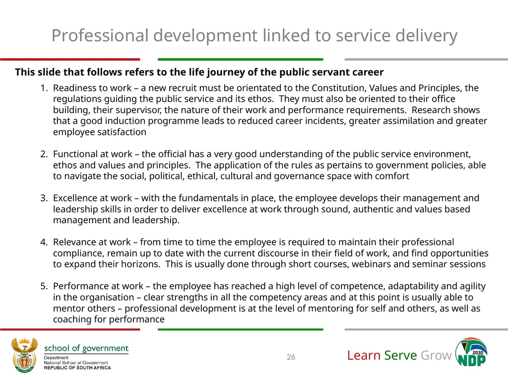 A National Implementation Framework towards the - slide 26 of 35